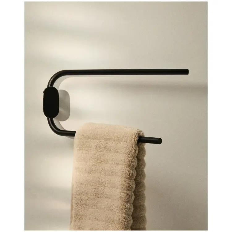 Вешалка для полотенец Arely из черного металла