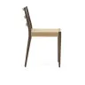 Analy Стул из массива дуба с отделкой орех и сиденьем из 100% веревки