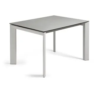 ATTA Стол 120 (180) x80 серый керамическая столешница