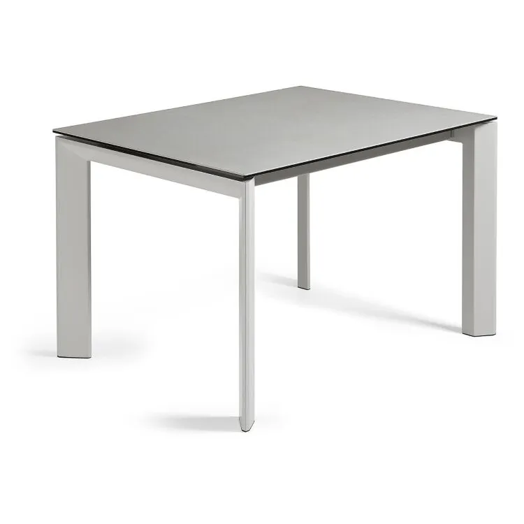 ATTA Стол 120 (180) x80 серый керамическая столешница