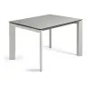 ATTA Стол 120 (180) x80 серый керамическая столешница