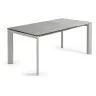 ATTA Стол 120 (180) x80 серый керамическая столешница