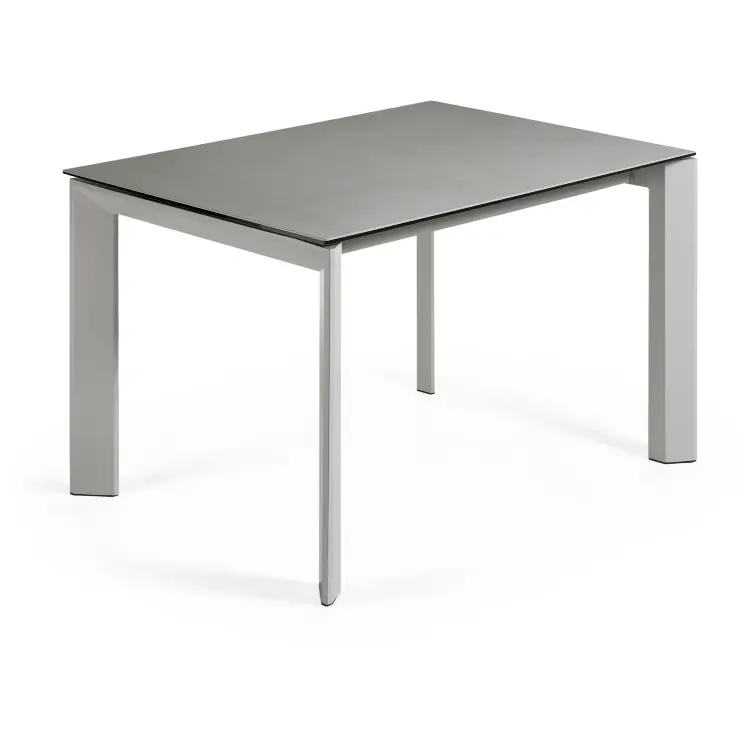 ATTA Стол 120 (180) x80 серый керамическая столешница