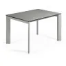 ATTA Стол 120 (180) x80 серый керамическая столешница