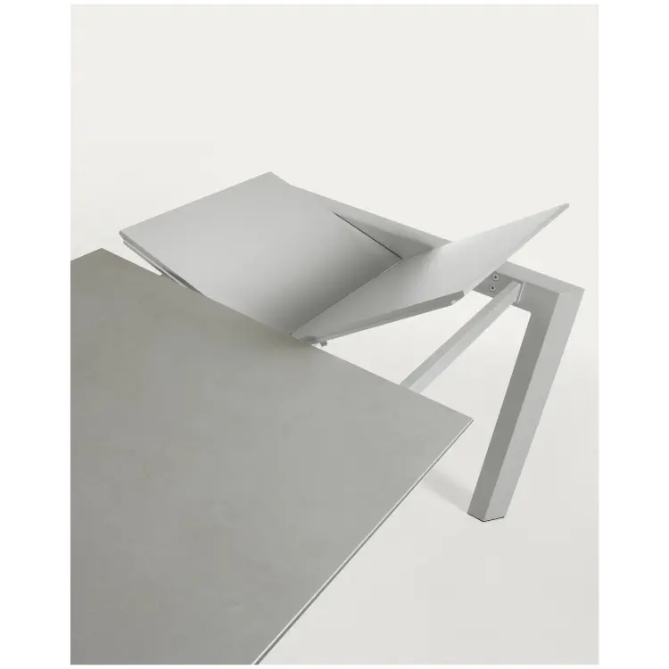 ATTA Стол 120 (180) x80 серый керамическая столешница