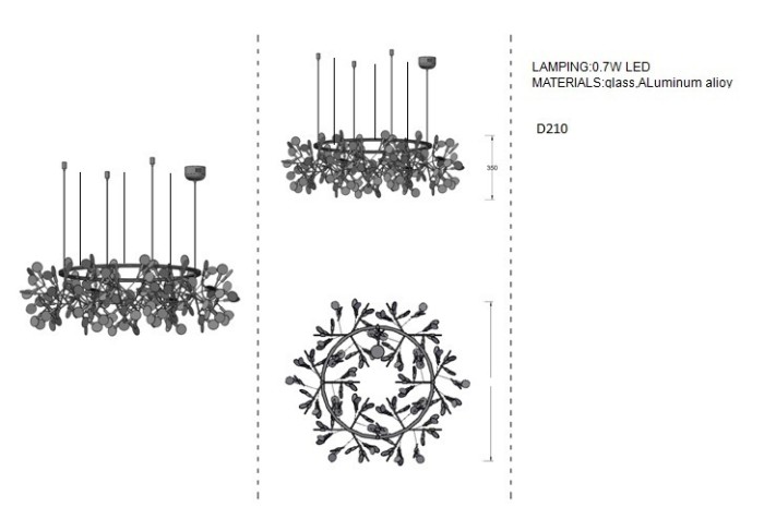 Подвесная люстра Heracleum the Big O