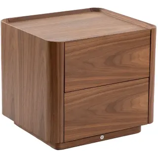 Прикроватная тумбочка 7165/MB2316NS из орехового дерева с подсветкой