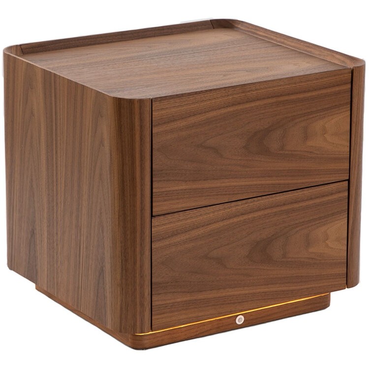 Прикроватная тумбочка 7165/MB2316NS из орехового дерева с подсветкой