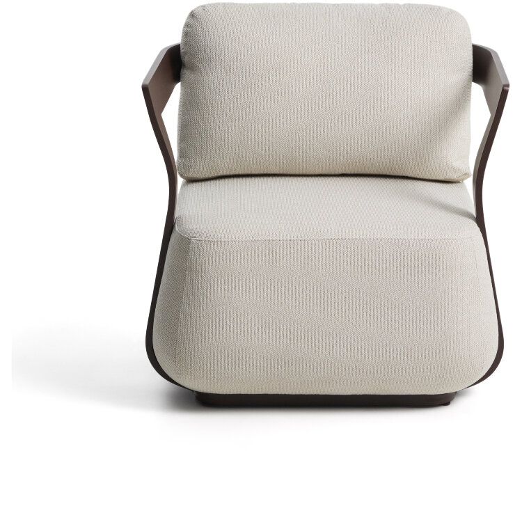 Уличное кресло Tamaris из алюминия коричневого цвета