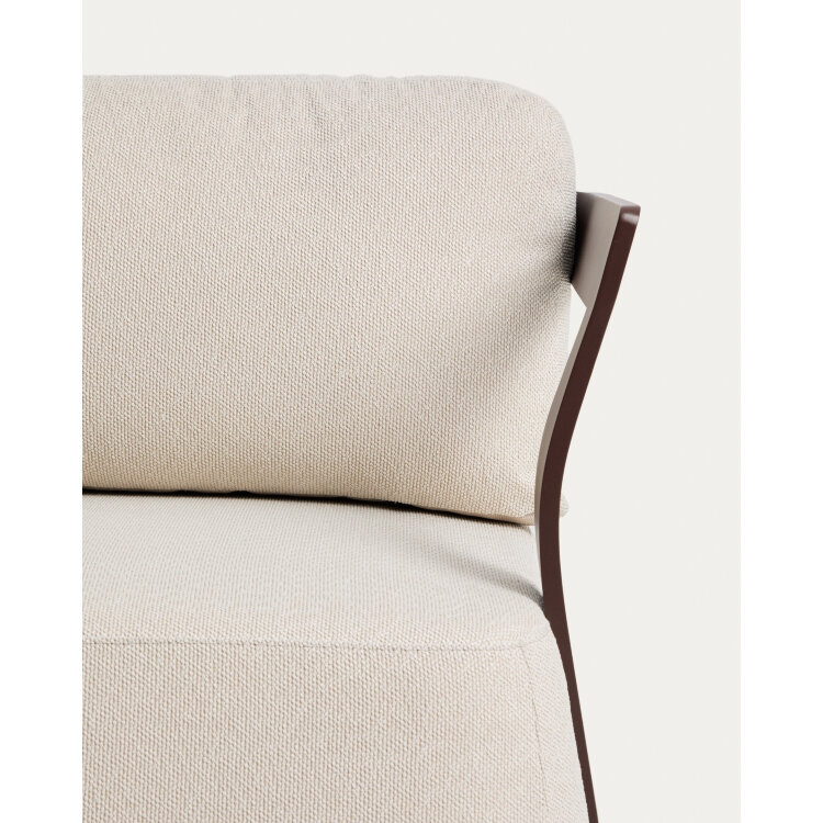 Уличное кресло Tamaris из алюминия коричневого цвета