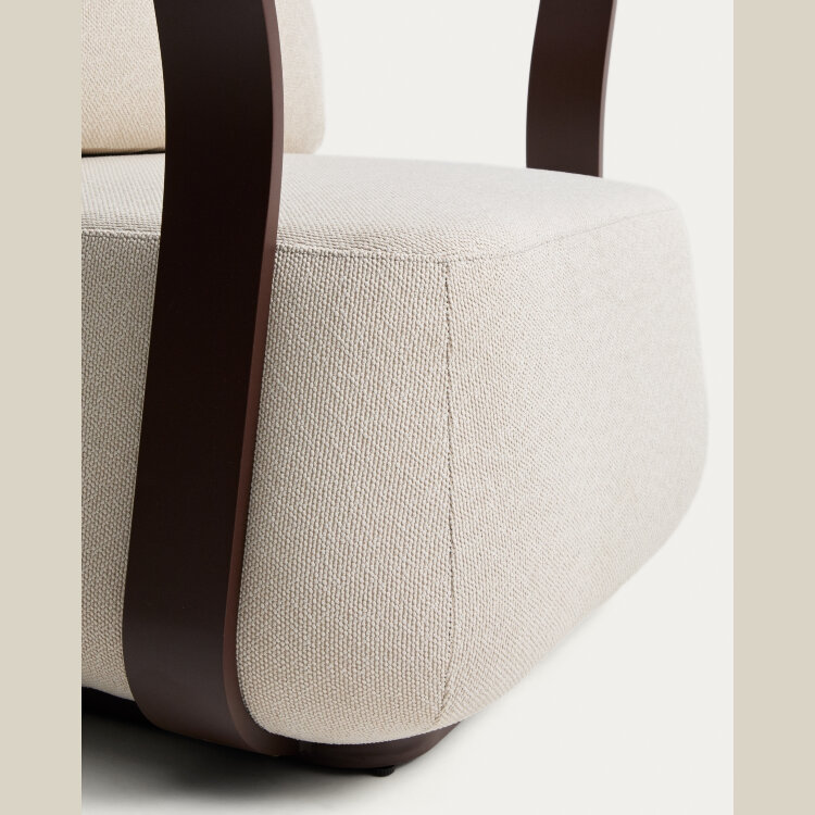 Уличное кресло Tamaris из алюминия коричневого цвета