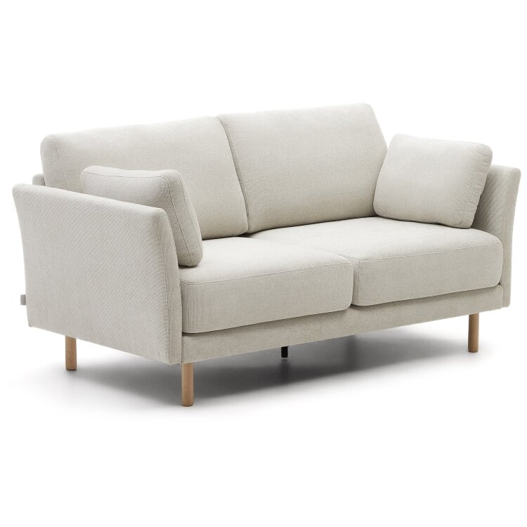 Gilma 2-местный диван бежевый с ножками в натуральной отделке 170 см