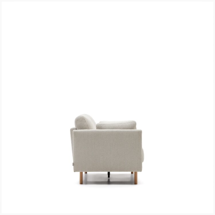 Gilma 2-местный диван бежевый с ножками в натуральной отделке 170 см