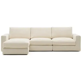 Alea 4-местный модульный диван с левым шезлонгом и съемным чехлом 310 см