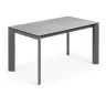 Стол Atta 140 (200) x90 антрацит, серый, керамика