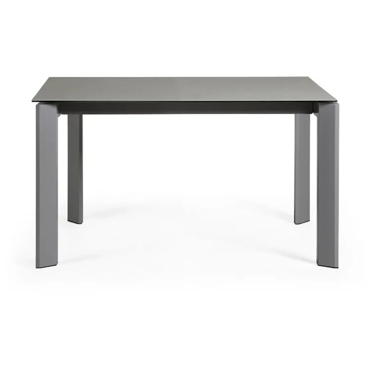 Стол Atta 140 (200) x90 антрацит, серый, керамика