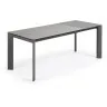 Стол Atta 140 (200) x90 антрацит, серый, керамика