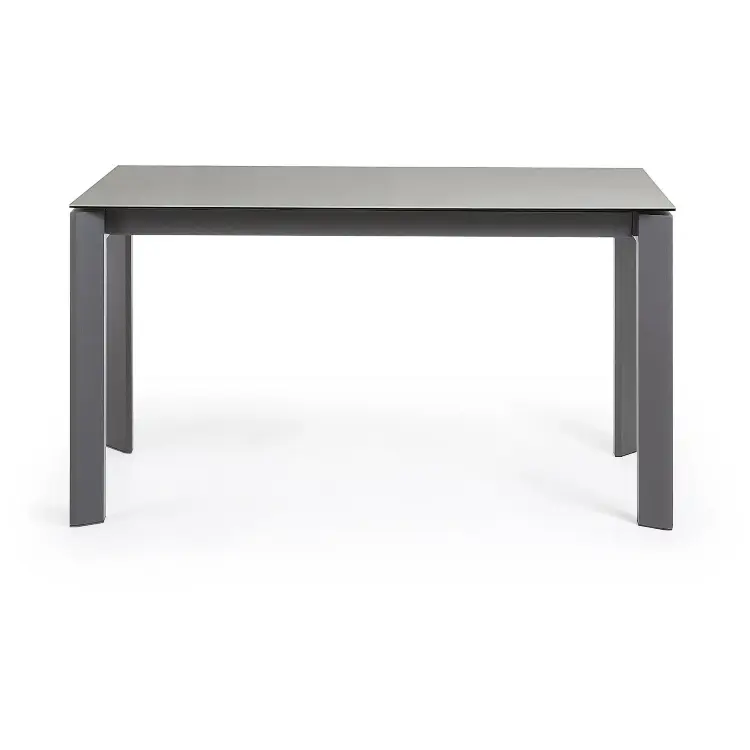 Стол Atta 140 (200) x90 антрацит, серый, керамика