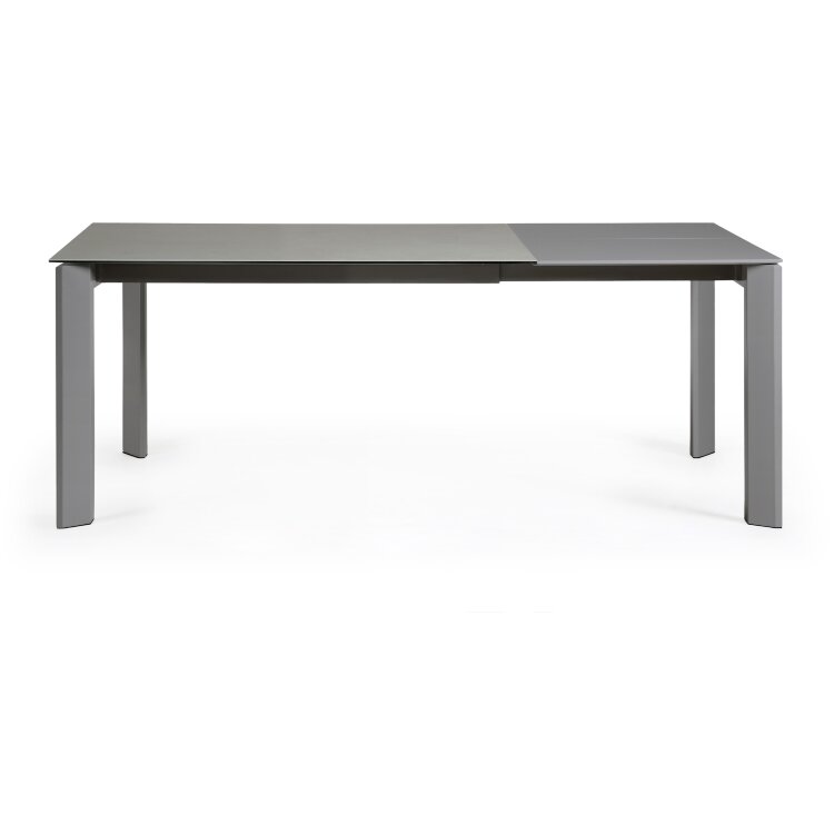 Стол Atta 140 (200) x90 антрацит, серый, керамика