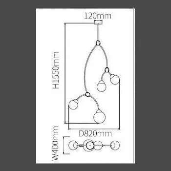 Люстра IVY Vertical 4