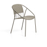 Стул уличный Atrani из стали и веревки цвета таупе