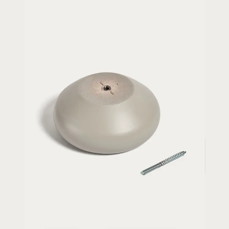 Nadue Набор из 3 настенных крючков из массива бука с серой отделкой