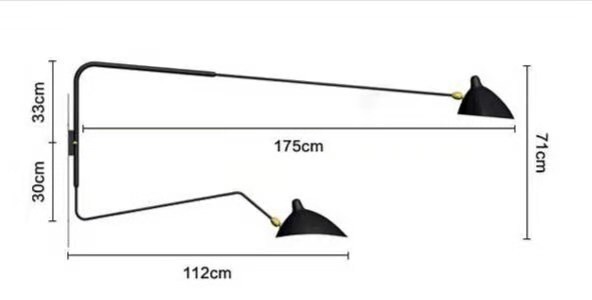 Бра Serge Mouille Double