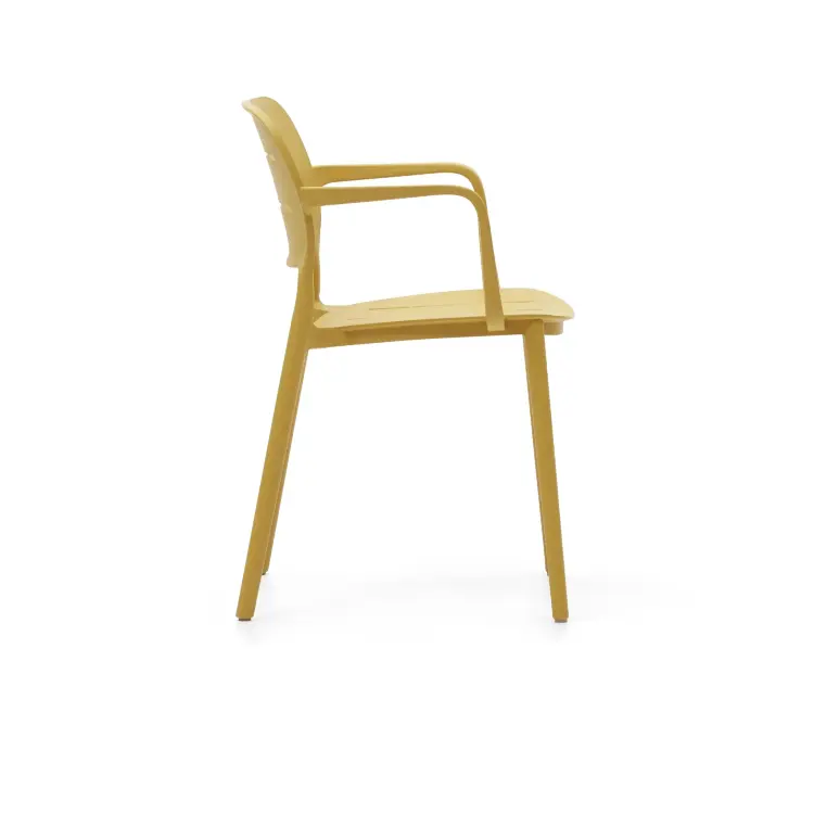 Садовый стул Morella из горчичного пластика