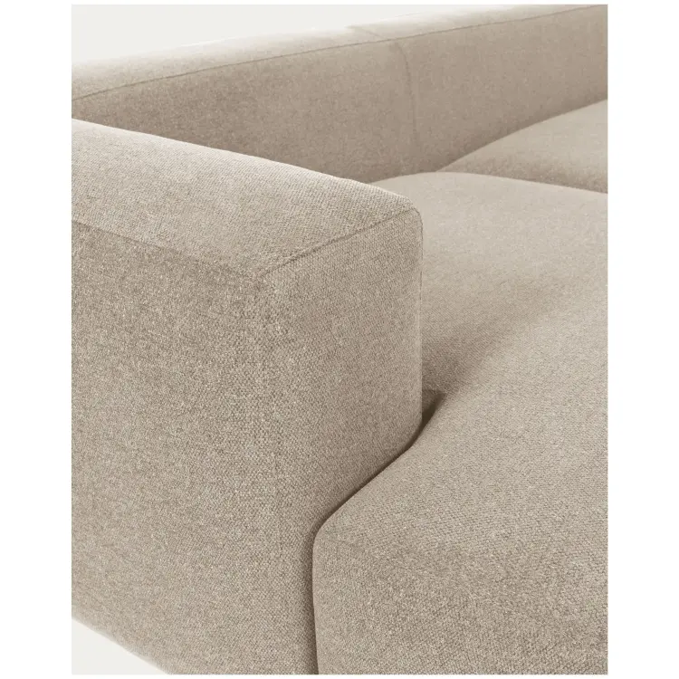 Диван 3-х местный Blok с левым шезлонгом бежевый 300 см