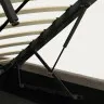 Кровать c подъемным механизмом Nahiri 160x200 серая