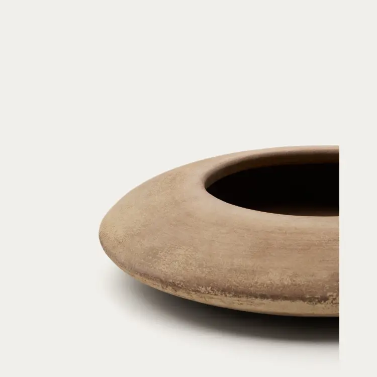 Кашпо Rivor из терракоты с натуральной отделкой Ø 50 см