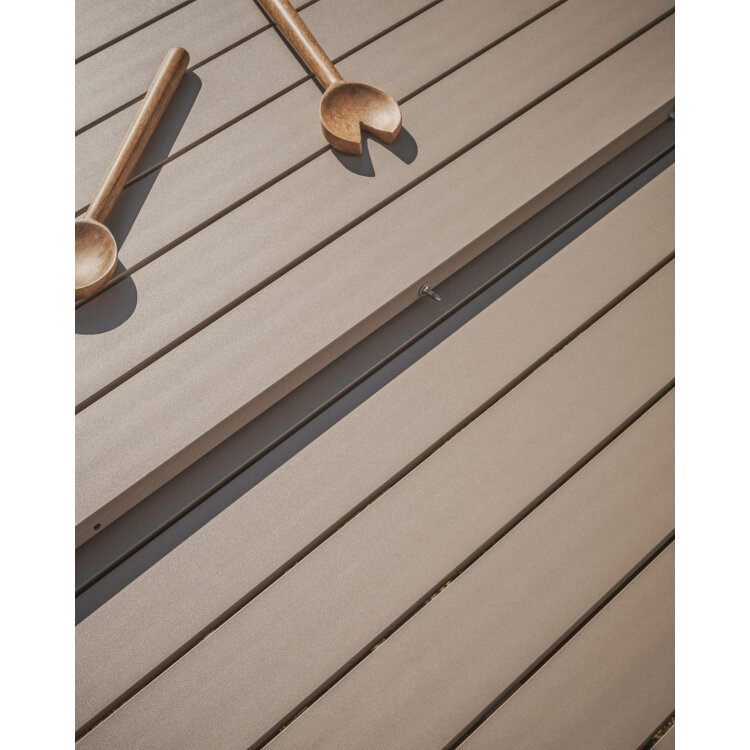 Раздвижной уличный стол Izola из алюминия с бежевой отделкой, 220 (280) x 100 см