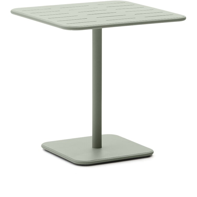 Уличный стол Brai из оцинкованной стали бирюзового цвета 70 x 70 см