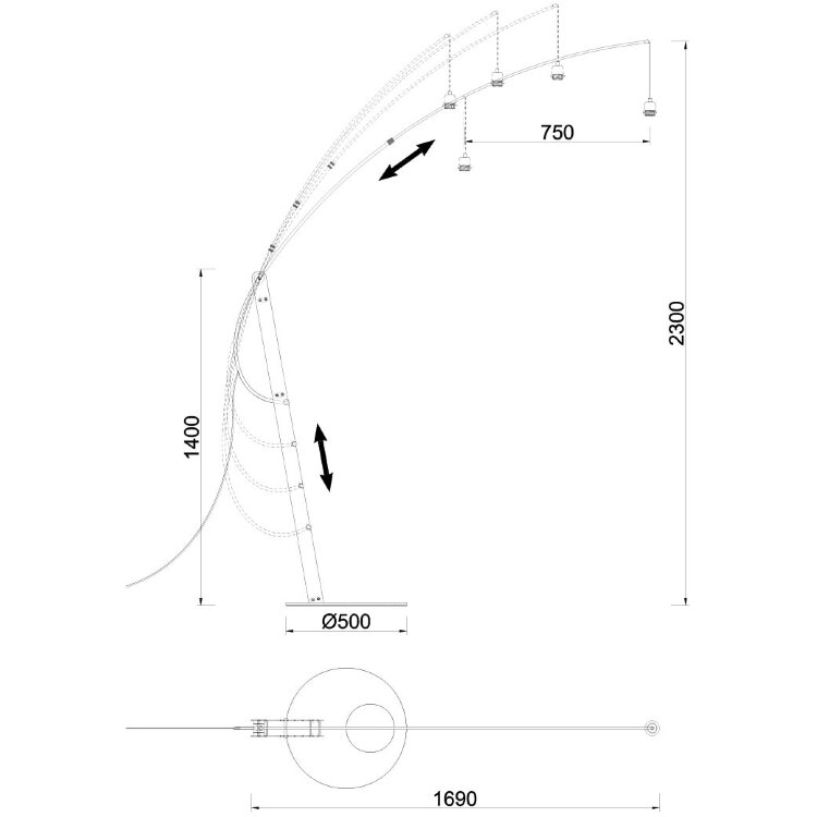 9446+9447 Торшер RUTI RICCA