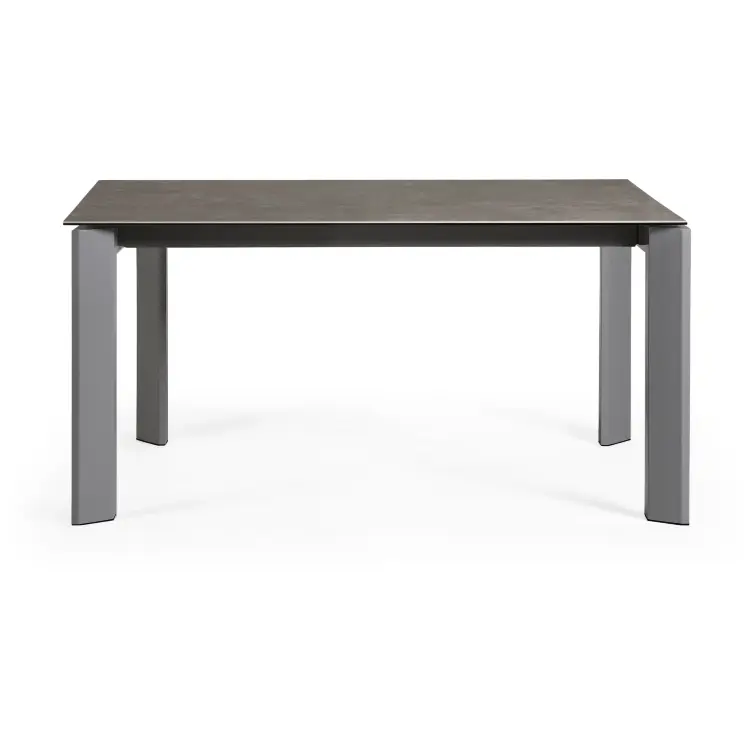 Стол Atta 160 (220) x90 антрацит, серый, керамика