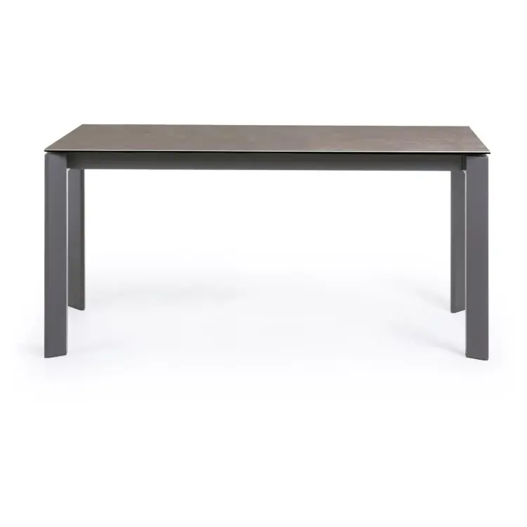 Стол Atta 160 (220) x90 антрацит, серый, керамика