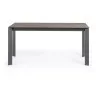 Стол Atta 160 (220) x90 антрацит, серый, керамика