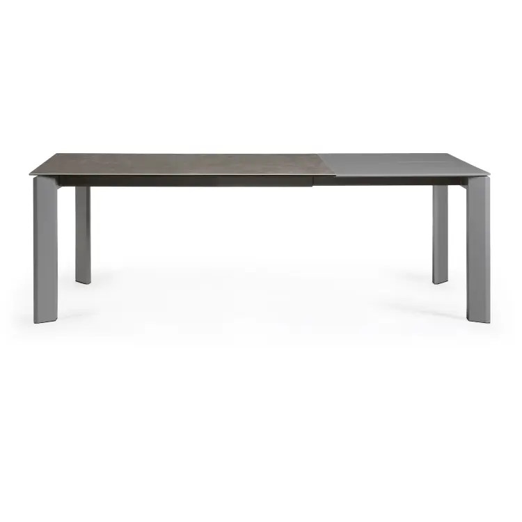 Стол Atta 160 (220) x90 антрацит, серый, керамика