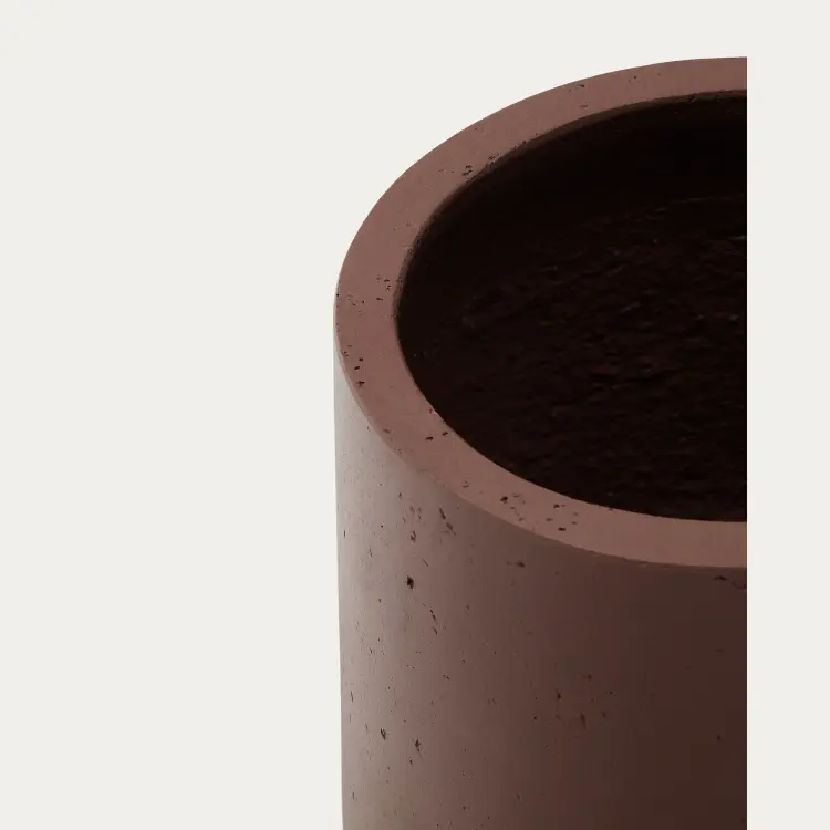 Кашпо Calun керамика темно-коричнего цвета Ø 32 см