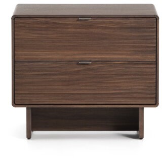 Прикроватная тумбочка Norlen с 6 ящиками шпон ореха 60 x 52 см