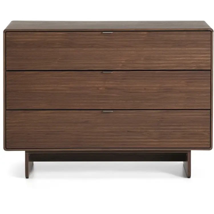 Комод Norlen с 3 ящиками шпон ореха 101 x 75 см