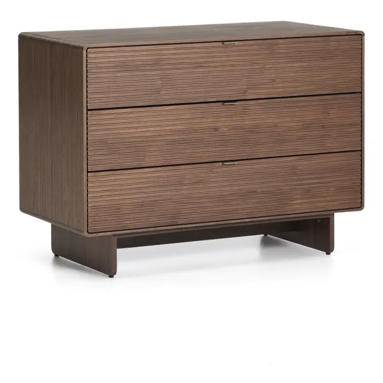 Комод Norlen с 3 ящиками шпон ореха 101 x 75 см