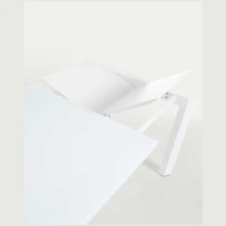 ATTA Стол 160 (220) x90 белое стекло