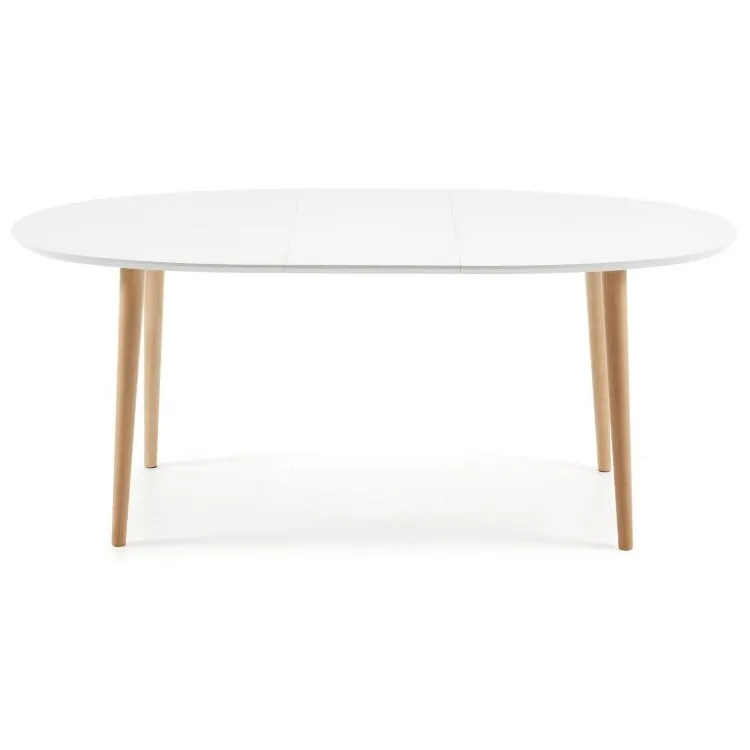 Стол Oakland овальный раздвижной белый