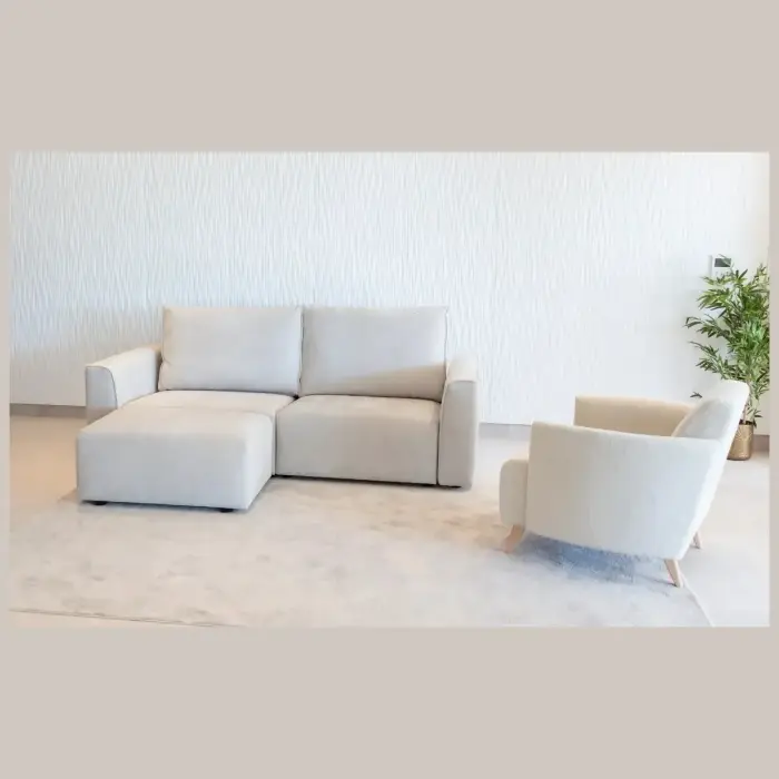 Модульный диван Nora V1+2A+V2+ пуф D ножки 5 см