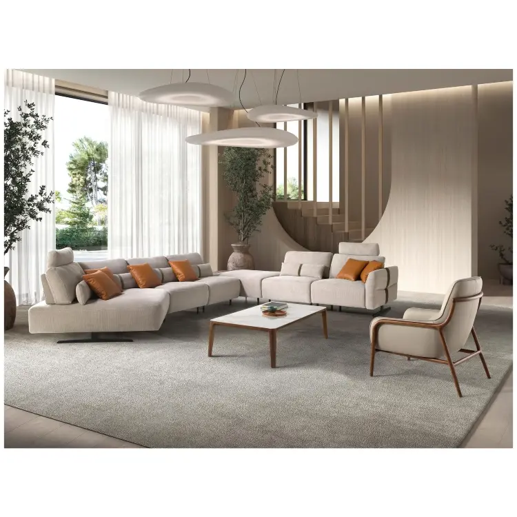 Кресло 5177 из кожи цвета норки