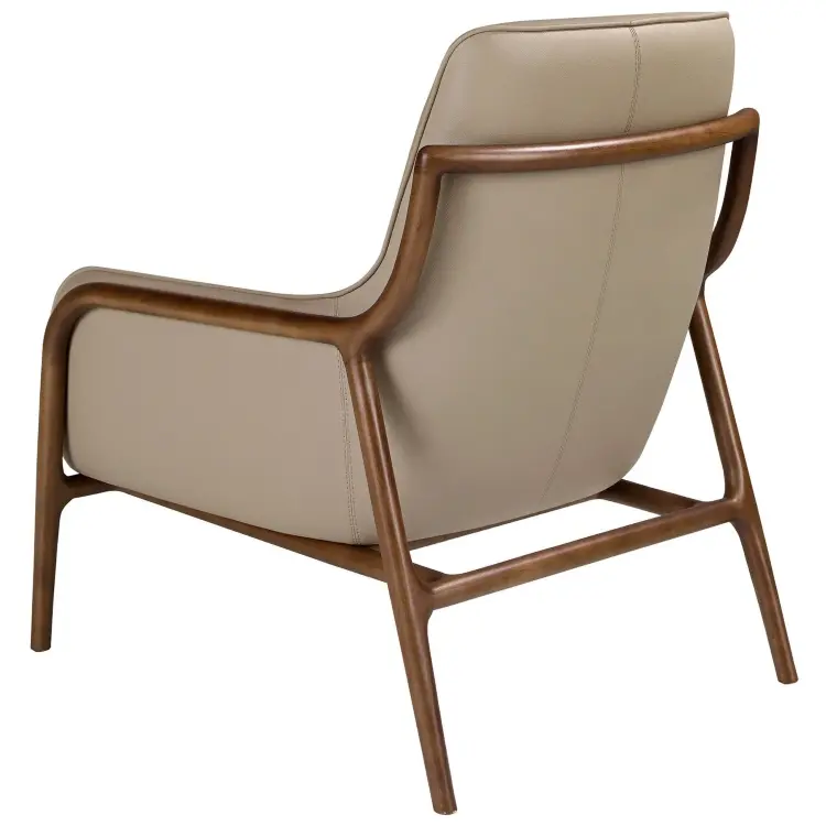 Кресло 5177 из кожи цвета норки