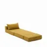 Arty горчичный трансформируемый пуф/кровать 70 x 89 (200) см