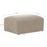 Пуф Blok бежевый