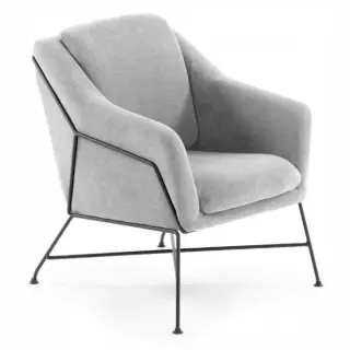 Кресло Brida светло-серое